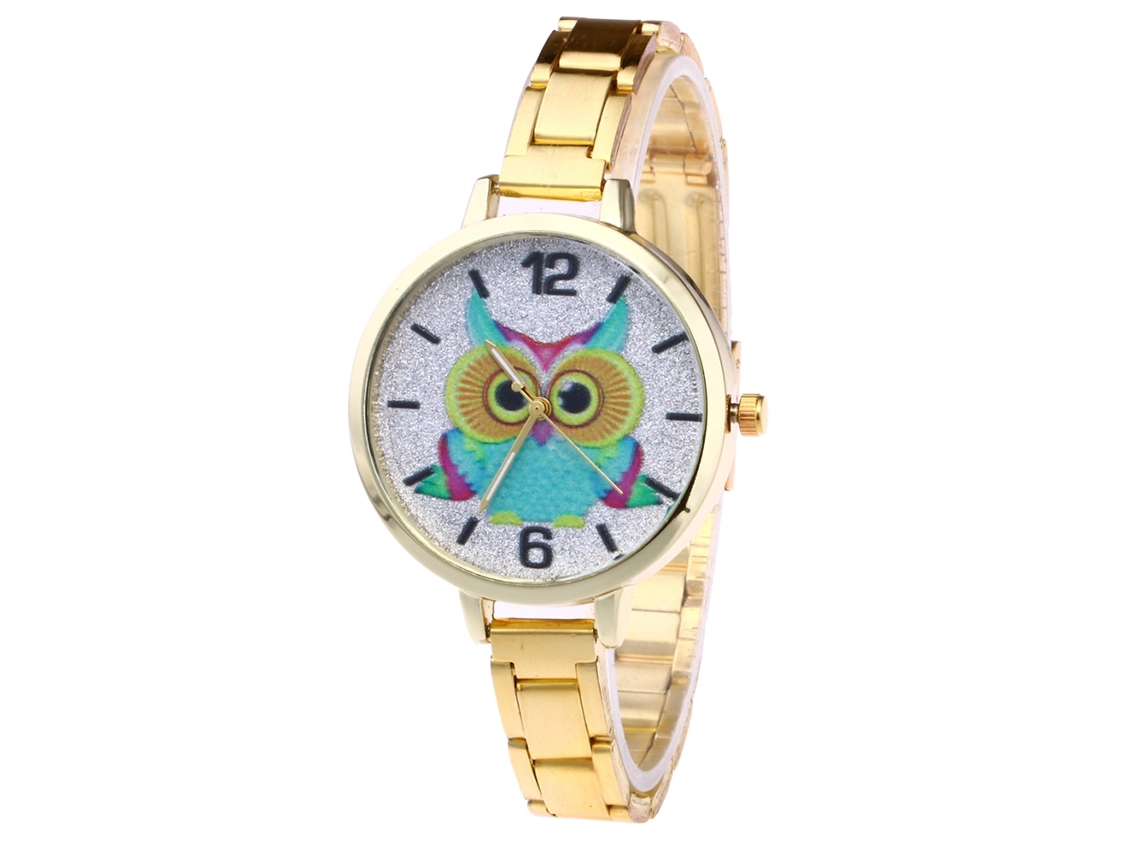 Reloj De Cuarzo Unisex Con Correa De Acero Zhoulianfa Dial Casual Oro