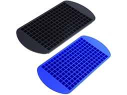 Conjunto De 2 Formas De Gelo Quadradas Silicone Para 160 Cubos