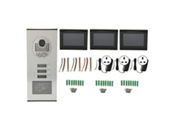 Sistema Intercom Portão com Câmera Hd 1000tvl Lcd 7 Polegadas Rfid Ip66 Uk