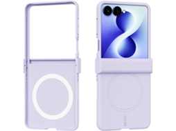 Capa Para Samsung Galaxy Z Flip 8 2026,revestimento Rígido Em Policarbonato Resistente A Riscos, Carregamento Rápido. Roxo Hexinyigjly