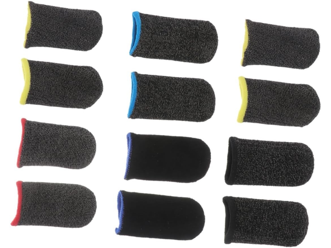 Conjunto De 6 Pares Dedeiras Respiráveis E Antiderrapantes, Acessórios Para Jogos Mobile, Ultrafinas, Absorventes De