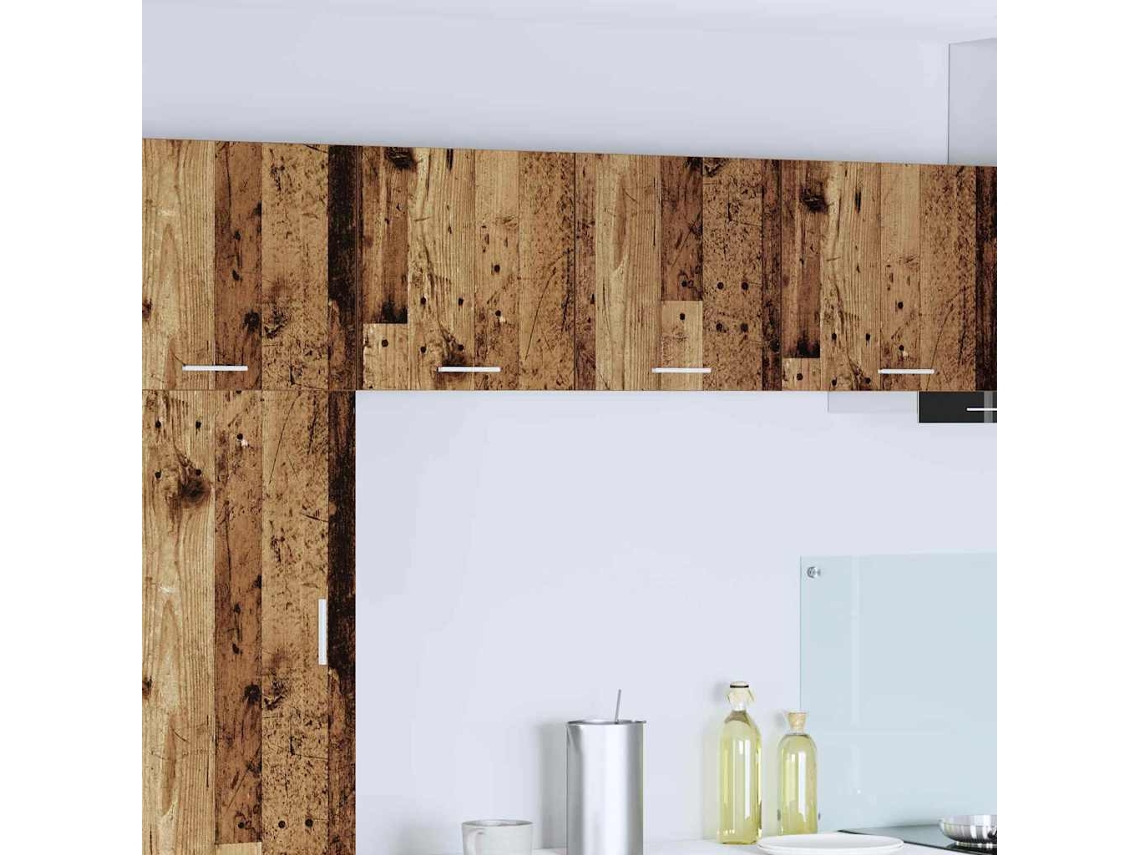 Vidaxl Armário Suspenso Madeira Antiga E Branco 40 X 31 X 40 Cm