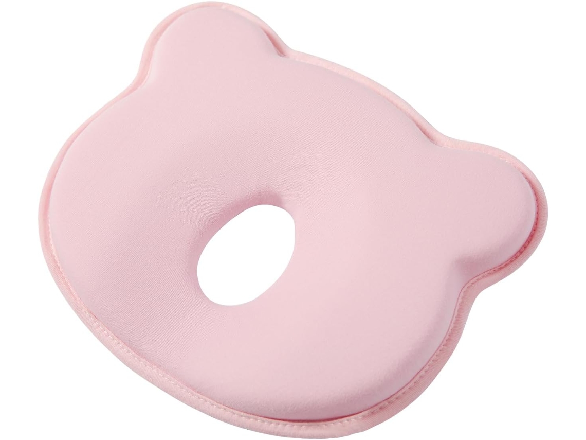Uma Almofada Portátil Macia E Confortável Com Estampado De Urso De Desenho Animado, Em Cor-de-rosa
