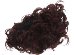 Peruca Afro Curta E Cacheada Para Homens, Fibra De Alta Temperatura, Castanho, Estilo Realista