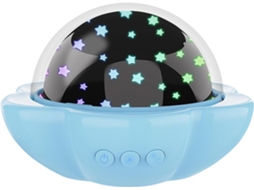 Projetor infantil com luz noturna LED para aprendizado romântico
