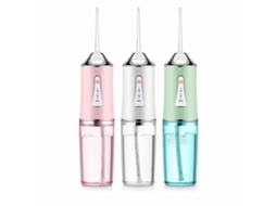 Irrigador Oral Elétrico Recarregável Portátil 230 Ml Ipx7 Rosa Com 1 Bico