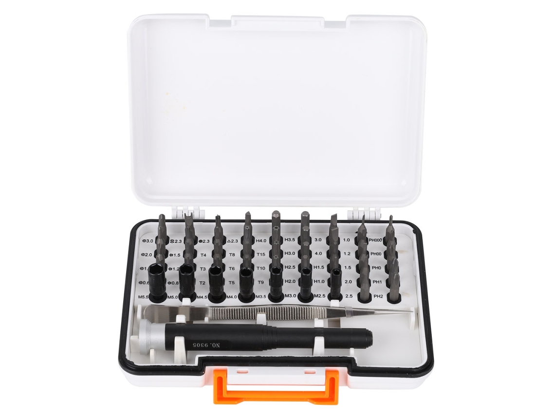 Conjunto De Bits De Parafuso Para Telecomunicações 47pcs Com Estojo Para Reparo De Instrumentos Precisos