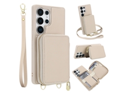 Capa Multifuncional De Couro Para Celular Com Compartimento Para Cartão, . Samsung S22 Ultra