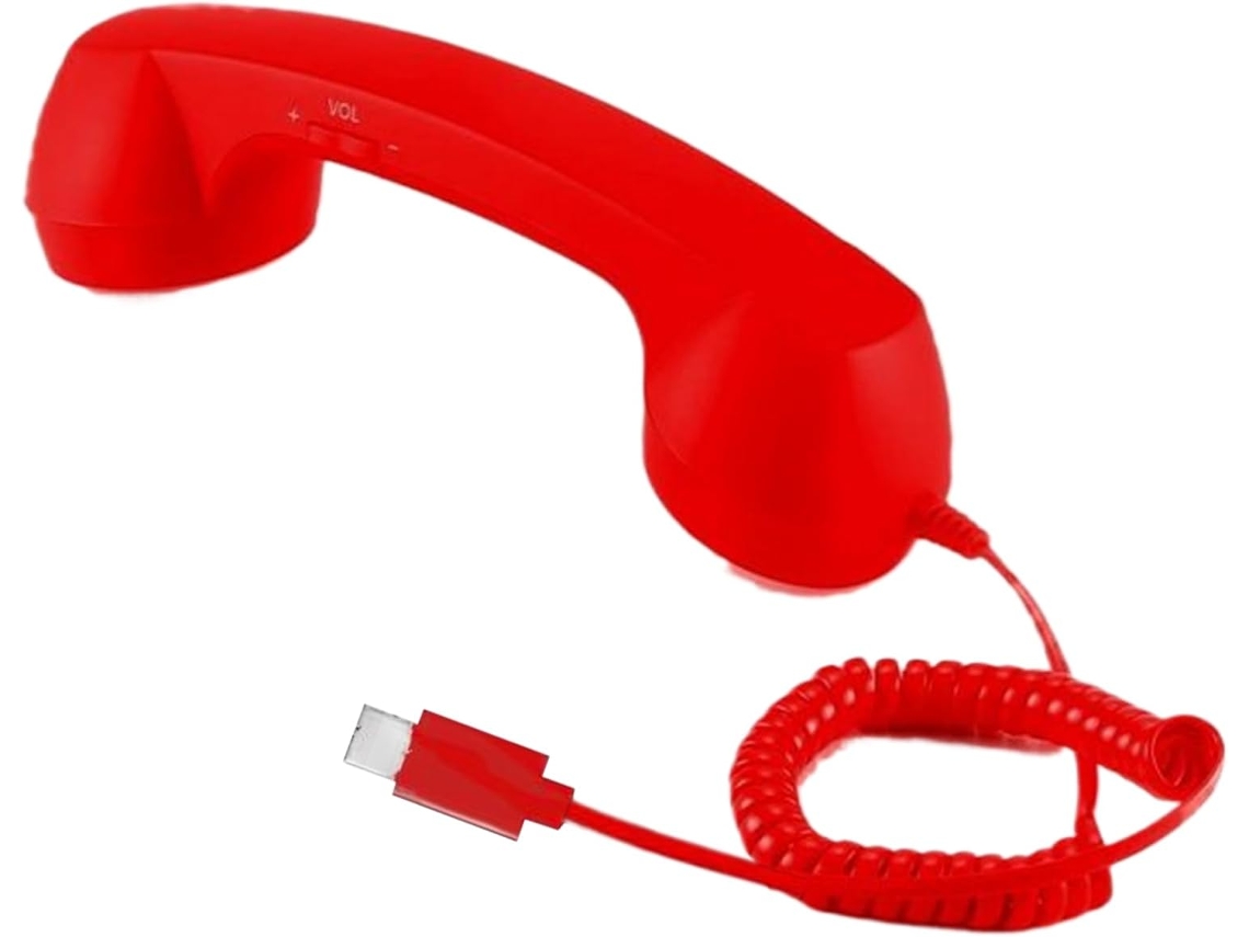 Telefone Com Fone Usb-c Retrô E Microfone Integrado.