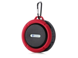 C6 Coluna Samuriiron Bluetooth À Prova D'Água Mini Chuveiro Sem Fio Rádio Coluna Estéreo Vermelho