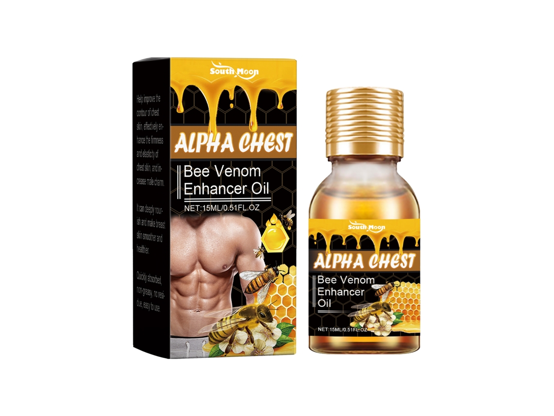 Óleo LAXISCREED para Modelagem de Peito Masculino Tona, Define e Cuida da Pele
