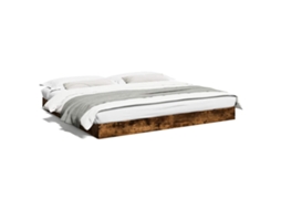 Bed Frame, Bed Frames Vidaxl Marrom Madeira Processada (180 X 200 Cm)