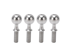 4pçs Parafuso De Cabeça De Bola Pivô Aço Inox Para Arrma Infraction 6s 1/7 E Typhon 6s 1/8 Carro Rc Prata