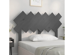Vidaxl Cabeceira De Cama 122,5x3x80,5 Cm Pinho Maciço Cinzento