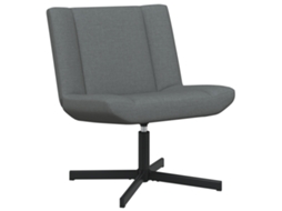 Conjunto 1 Cadeira Giratória Vidaxl Cinzento Tecido (63 X 75 X 76 Cm)