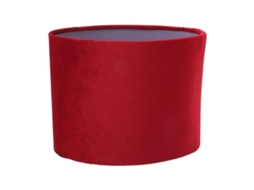 Abajur Oval de Têxtil Bordô para Lâmpada de Mesa e Chão E27 E14