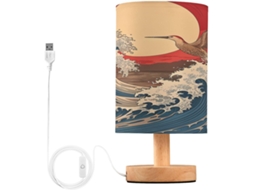 Abajur De Cabeceira Ondulado Em Formato Guindaste Para Quarto, Luminária De Cabeceira Led, Luminária De Leitura Com