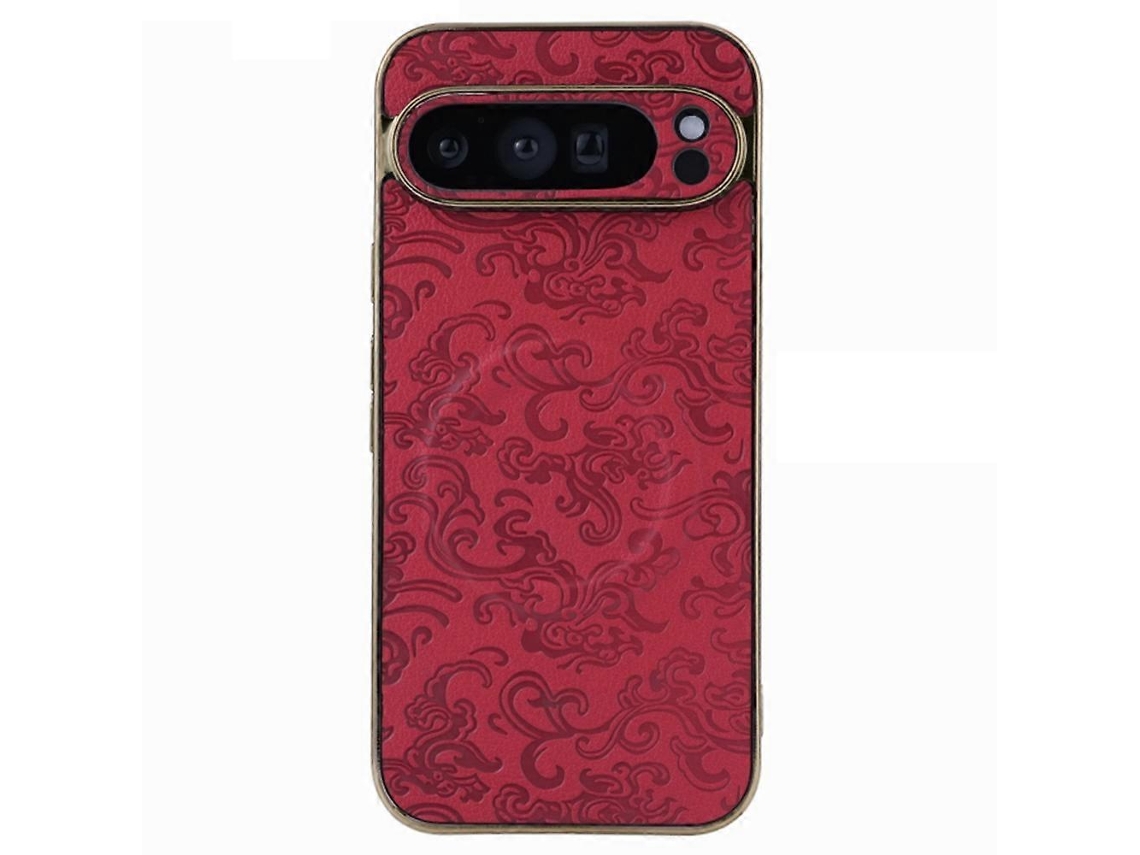 Capa Protetora Para Google Pixel 9 Pro Xl, Compatível Com Design Texturizado Galvanizado E Anti-queda