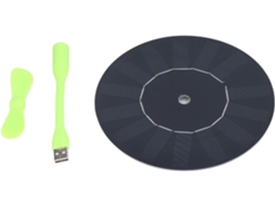 Ventilador Portátil De Silicone Monocristalino Para Carro Com