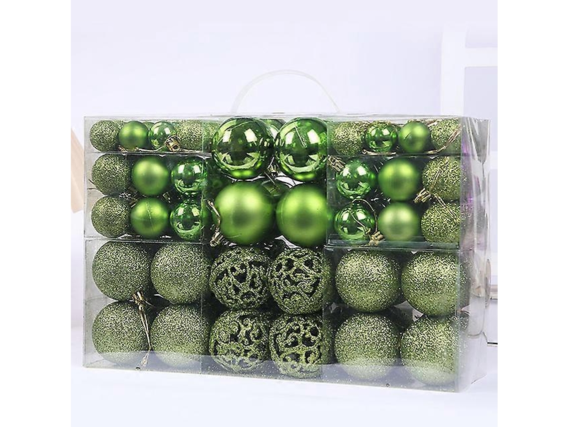 0236bolas De Natal 3 6cm 100 Pçs/set Enfeites De Natal Bola Ornamento Festa Casa Decoração De Jardim Para Decoração Da Árvore De Natal Hengjian