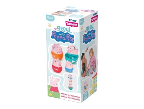 Jogo De Personagens Gigognes Peppa Pig Toomies Para O Banho E A Imaginação Misto A Partir De 18 Meses