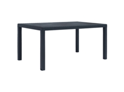 Garden Table, Garden Tables Vidaxl Antracite Plástico (150 X 90 X 72 Cm)