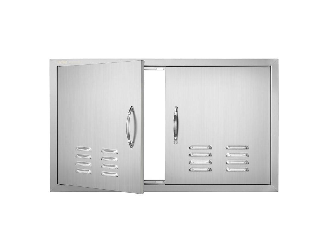 VEVOR 914X534 Mm Porta de Acesso À Ilha de Churrasco Ao Ar Livre Porta Da Cozinha de Aço Inoxidável