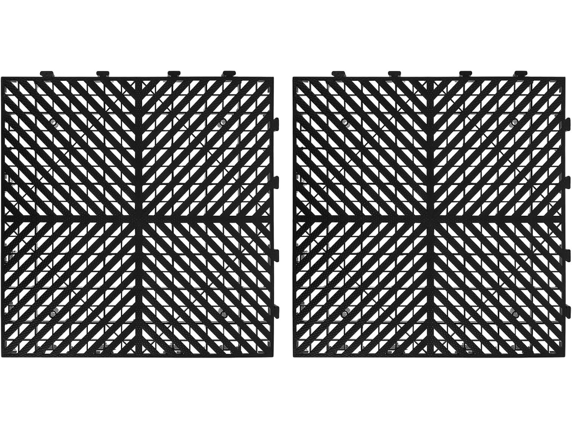 Tapetes Modulares Antiderrapantes De Plástico 16x16 Para Varanda E Canil.