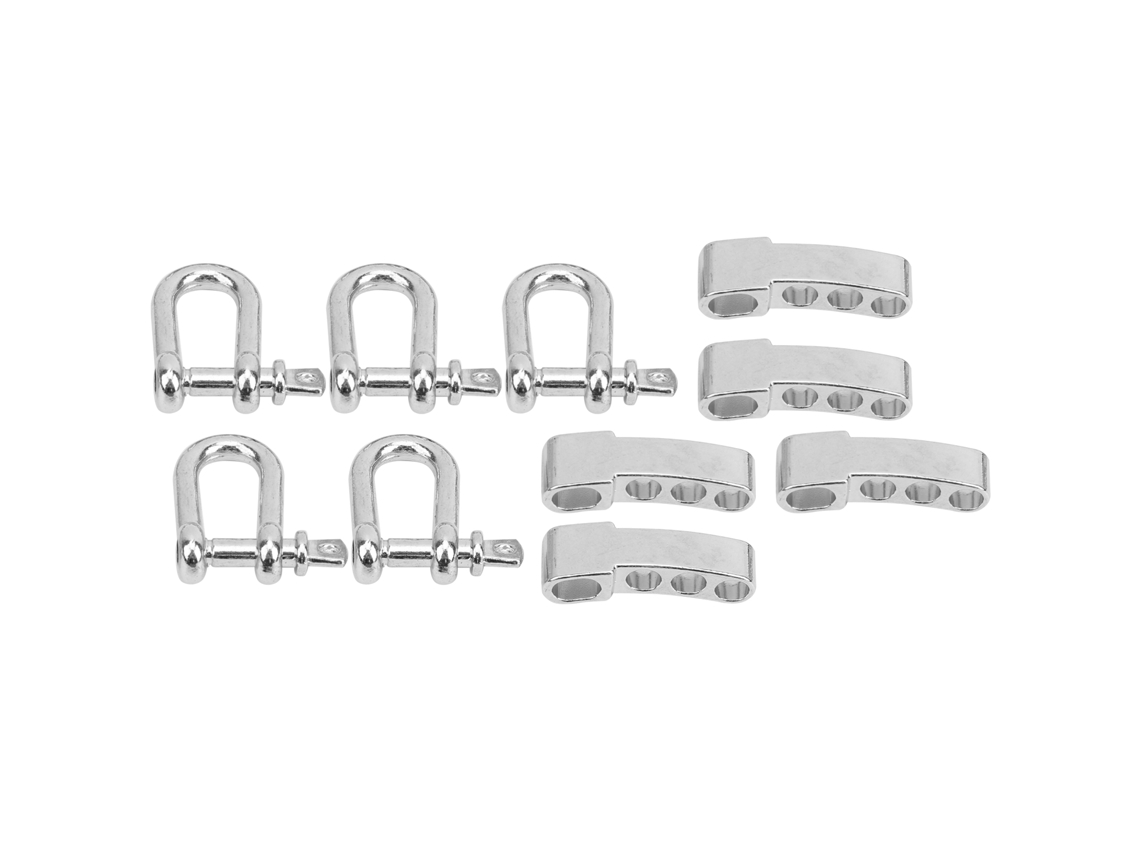 5conjuntos Engate Arco Aço Inox para Alpinismo Outdoor