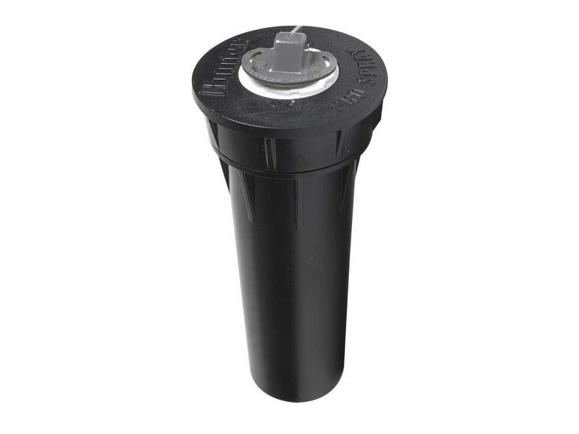 Difusor de spray HUNTER Pro-40, altura de elevação 10 cm. Não inclui bocal de irrigação nem válvula anti-dreno. Os aspersores HUNTER Pro-Spray são