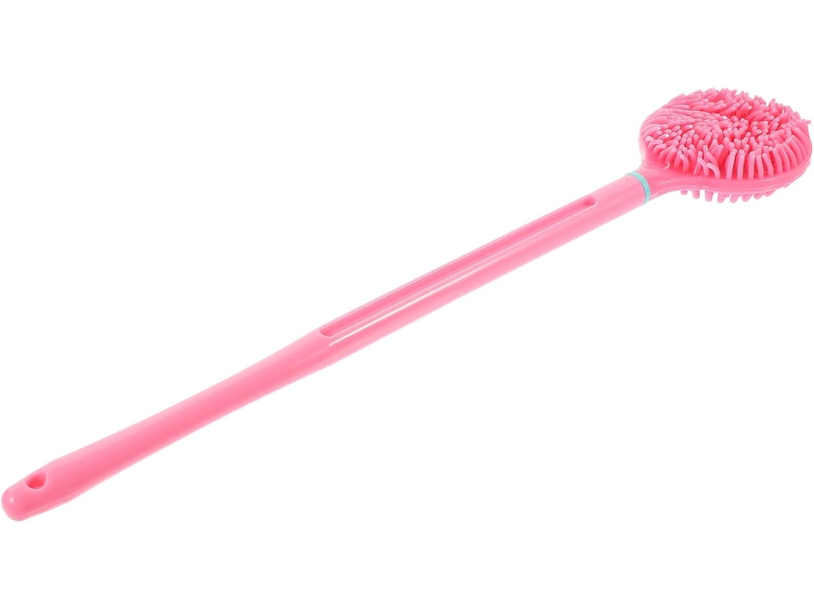 Escova De Banho Zerodeko Com Cabo Longo Para As Costas, Escova Corporal Massageadora Em Silicone E Rayon, Estimula A