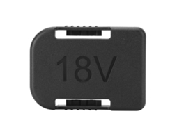 Suporte para bateria de lítio de 18V com tampa protetora e compartimento para CHABERLU