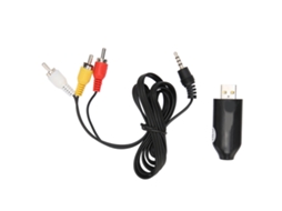 Placa de Captura de Vídeo USB, Plug and Play, RCA, AV, para DVD, VHS, Windows, Mac, PC S/MARCA
