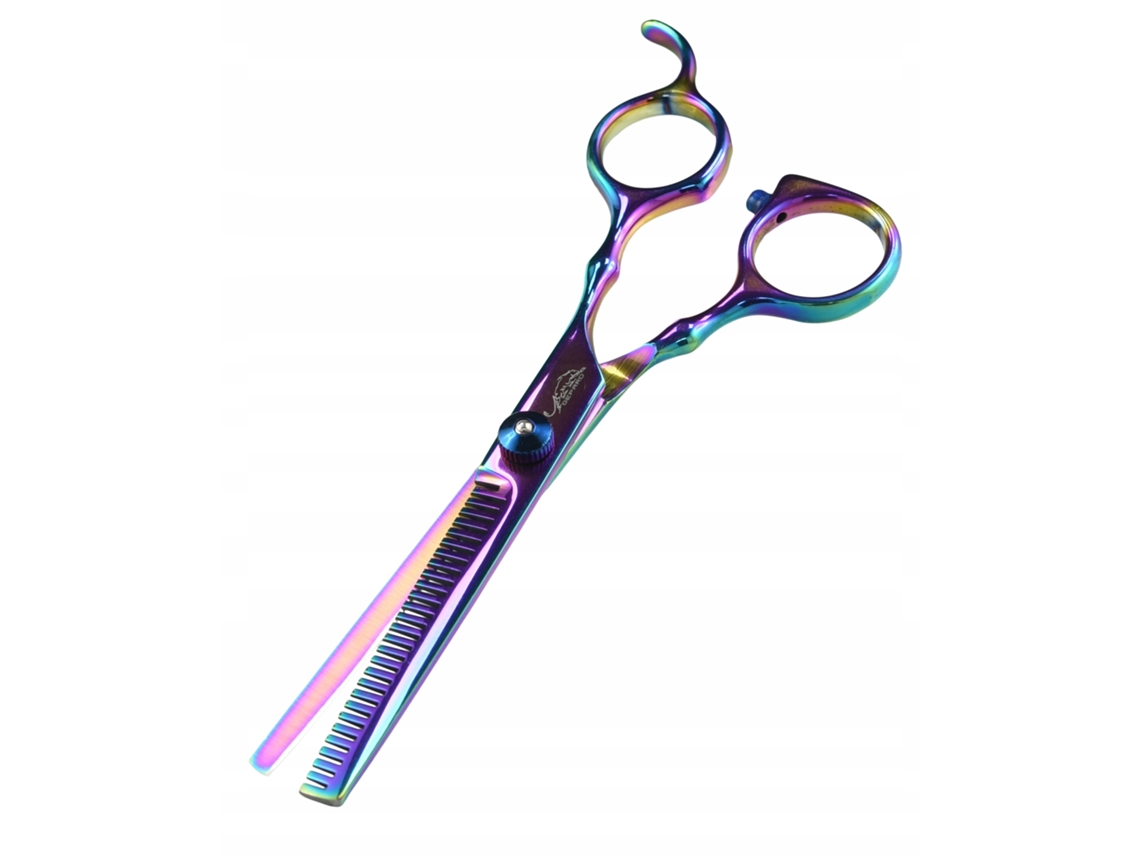Tesoura De Barbeiro Elysve 0 Pares, 6.0 Polegadas, Design Offset, Para Destros, Corte Preciso, Acabamento Profissional