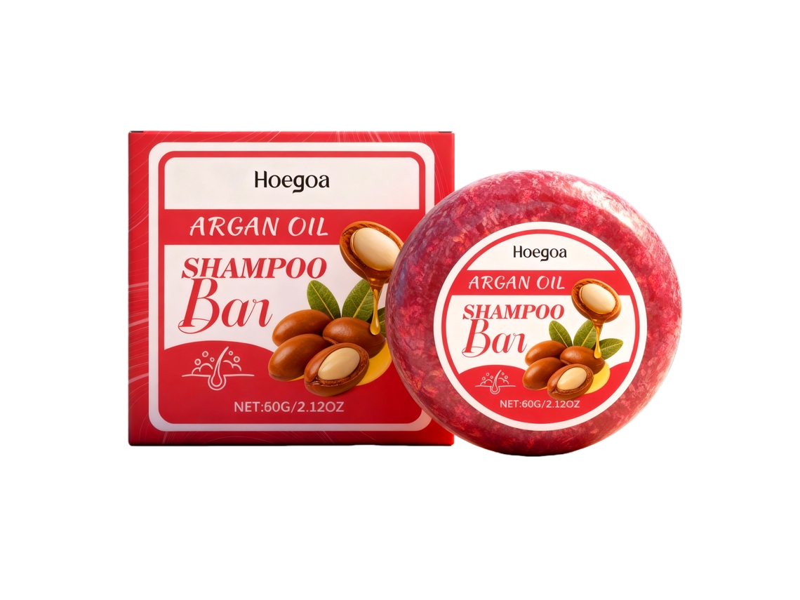 Barra de Shampoo Nutritivo Hoegoa para Cabelos Lisos, Brilho Intenso e Renovação LAXISCREED