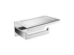 Suporte para Papel Higiênico, Aço Inoxidável, Prateleira de Parede, Cromo OEM