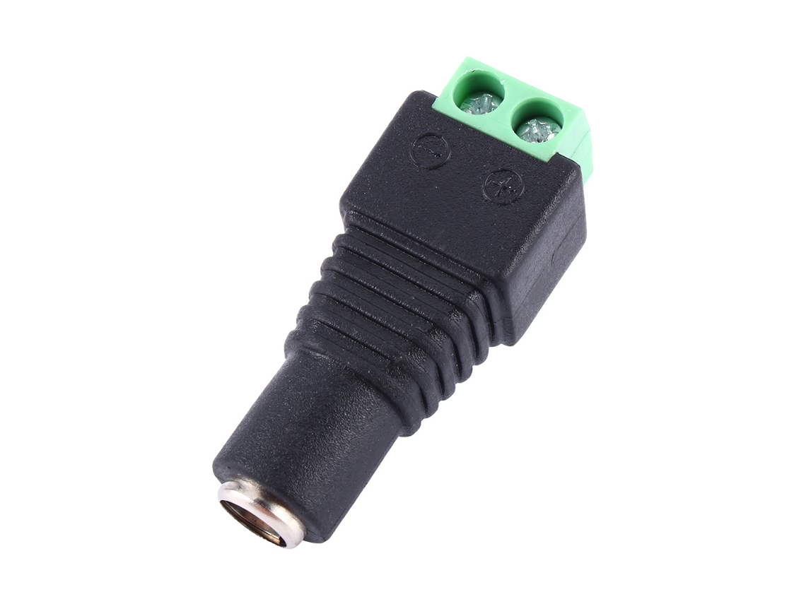 Conector Mali fêmea para câmera CCTV, adaptador de energia, jack