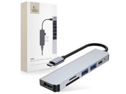 Tech Protect 6 Em 1 Usb C Hub Usb/usb C/mini Portáteis Slowmoose