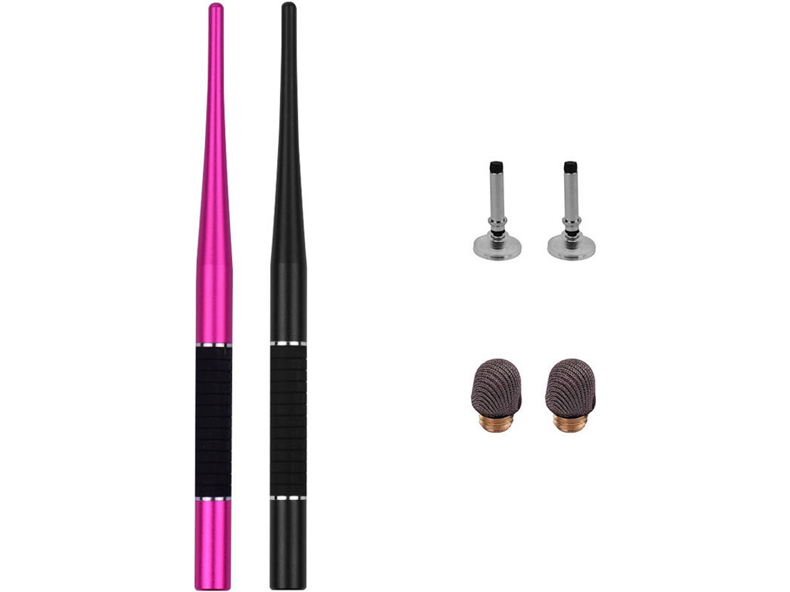 Conjunto de 2 Canetas ANSELF Universal 2 1 Capacitive Stylus Preto e Rosa