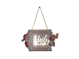 Luz Led Placa Porta Festas Natal Decorativa Iluminação