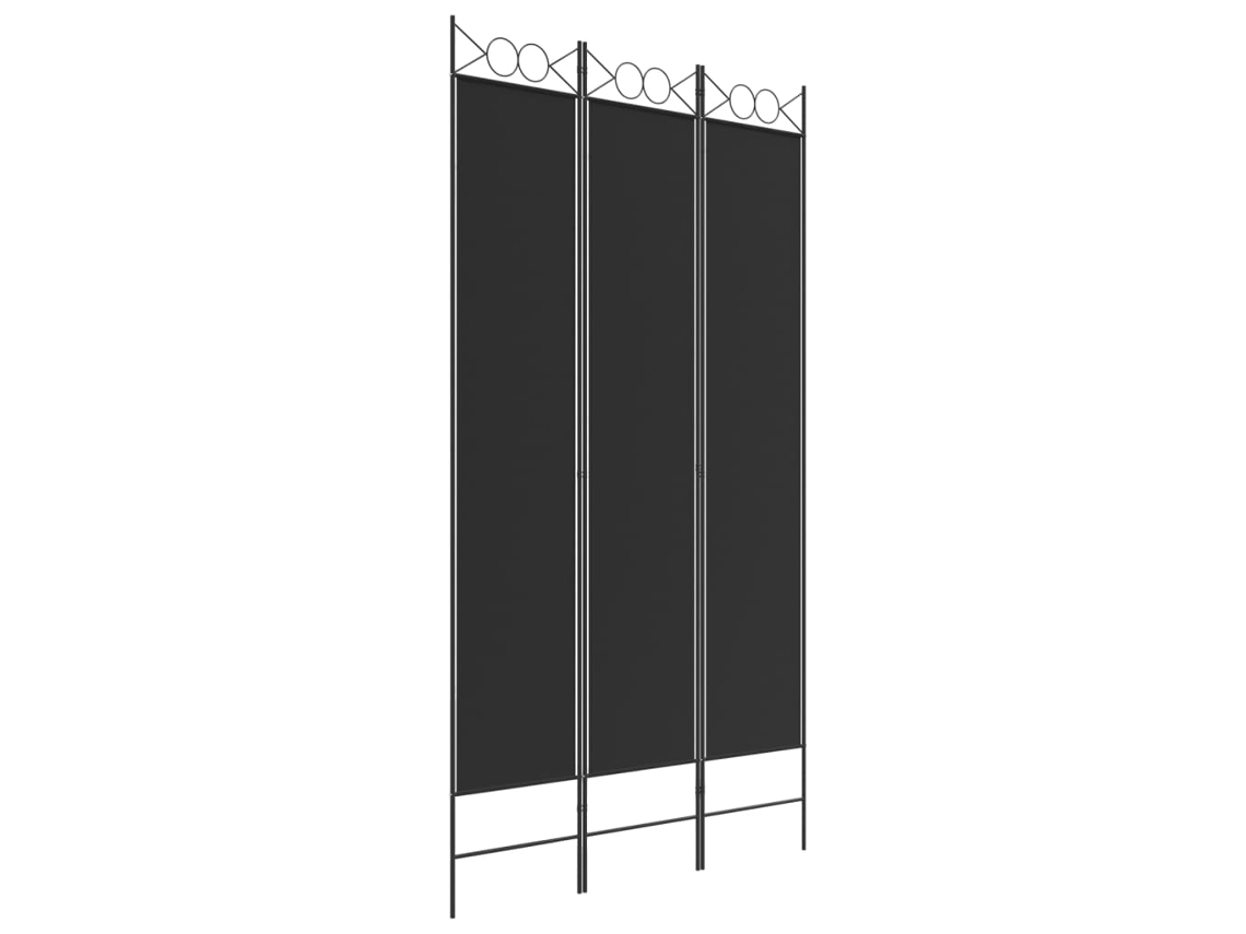Room Divider, Room Dividers Vidaxl Preto Tecido (120 X 220 Cm)