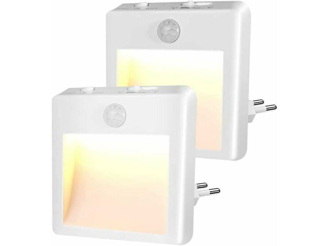 Luz Noturna Com Tomada Elétrica Luz Noturna Infantil Com Sensor De Movimento Brilho Ajustável, Luz Noturna Led Ehstmind (branco Quente/frio Ajustável)