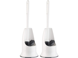 Conjunto De Escovas Sanitárias 2 Escovas Sanitárias De Silicone Com Limpador De Borda E Suporte, Ca Gokoco