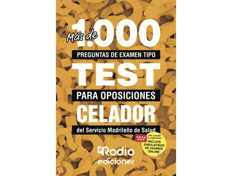 Livro Más de 1.000 preguntas de examen tipo test para oposiciones de Vários Autores (Espanhol - 2018)