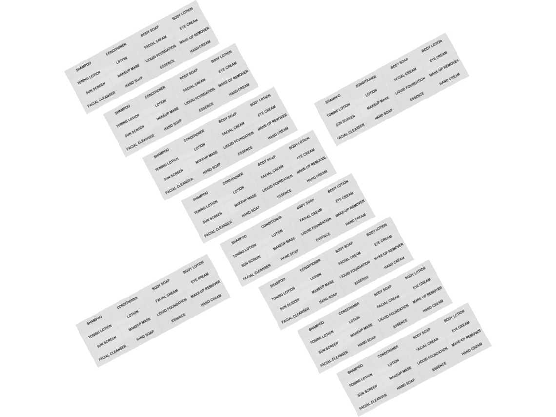 Kit De 20 Adesivos Transparentes Impermeáveis, Etiquetas Autoadesivas