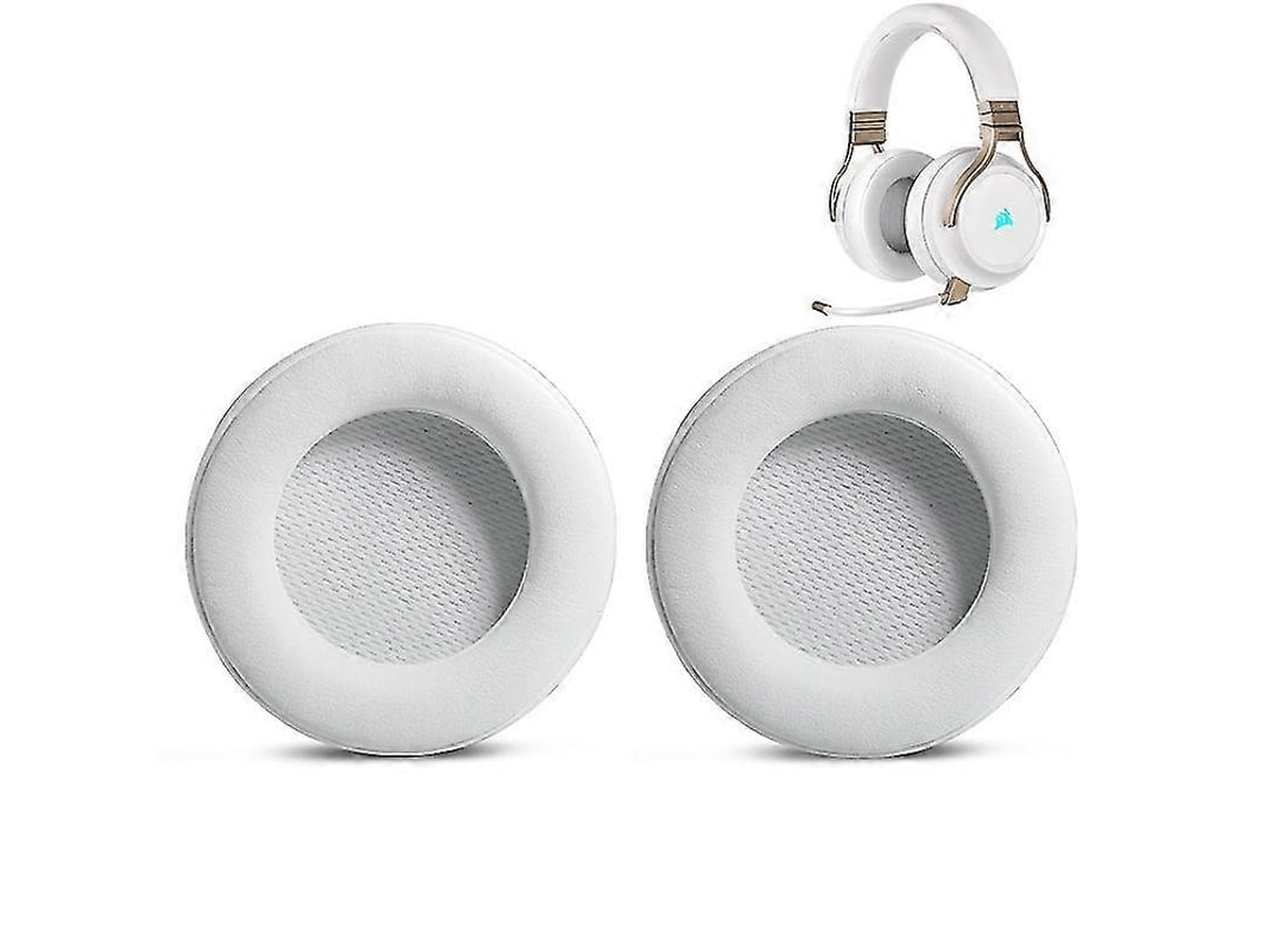 Par De Almofadas De Substituição Compatíveis Com O Fone De Ouvido Gamer Sem Fio Rgb Se Da Corsair Virtuoso H Db Brilvibera