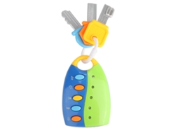 Brinquedo Educativo De Chave De Carro Elétrico Simulada Com Música Para Crianças Bebê Azul