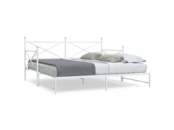 Cama De Dia Com Gavetão Sem Colchão 100x200 Cm Aço Branco