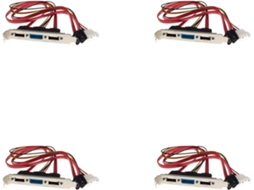 Suporte para 4 Cabos Pci de Alimentação Molex e Esata e Ide de 4 Pinos para Pc Diy. SFUSHOS