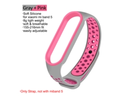 Cinturão de Silicone para Xiaomi Mi Band 5, EOOCOO